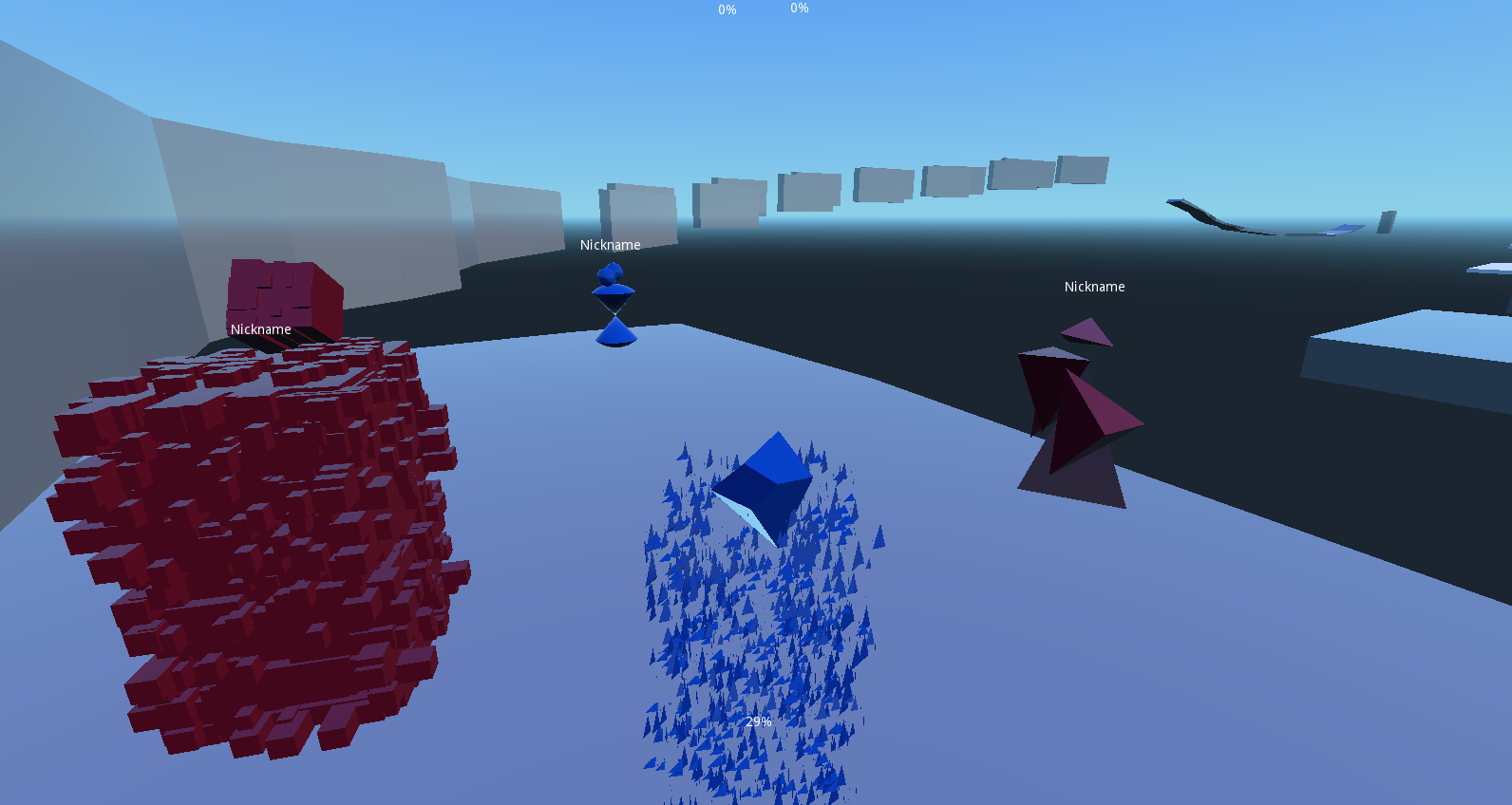 Four heroes on the first level